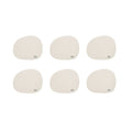 RAW by Aida - Silikone Coaster Light Grey 6 stk.