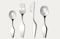 Georg Jensen ALFREDO The Twist Family, 4 stk. børnebestik