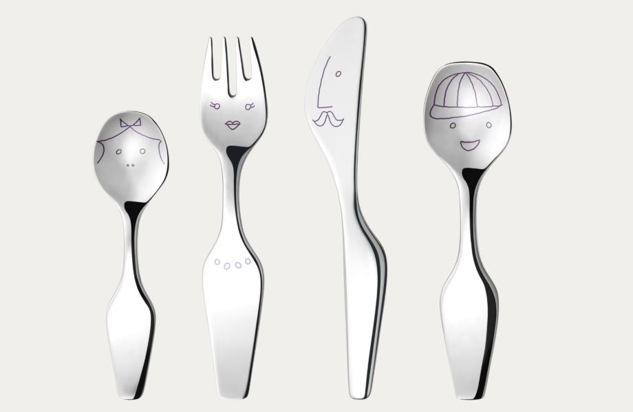 Georg Jensen ALFREDO The Twist Family, 4 stk. børnebestik