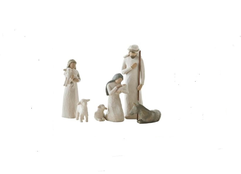 Willow Tree Nativity. (Jesus fødsel)  H 23 cm. sæt 6 dele