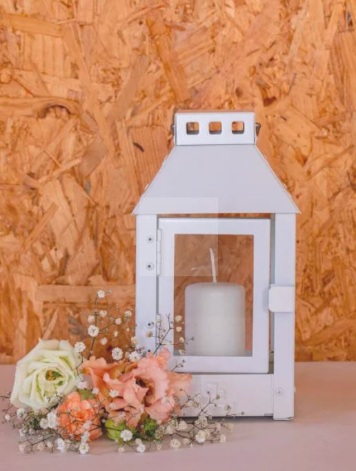 A2 Living Lanterne H. 25 cm.  Micro Hvid