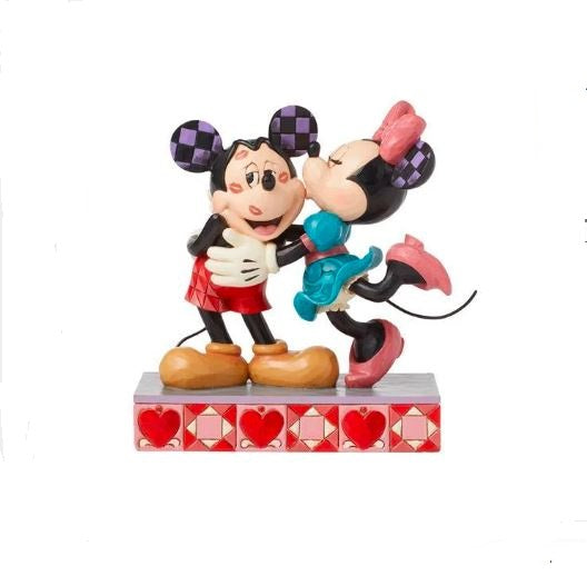 Disney Knus og Kys  (Mickey & Minnie Love Figurine) H 15 cm.