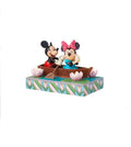 Disney U - Ro-dance er i luften (Mickey & Minnie i robåd lysende figur) H 11,5 cm.
