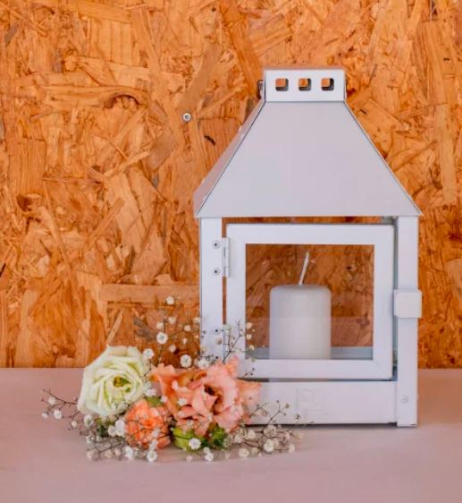A2 Living Lanterne H. 27.5 cm.  Mini Quadro Hvid