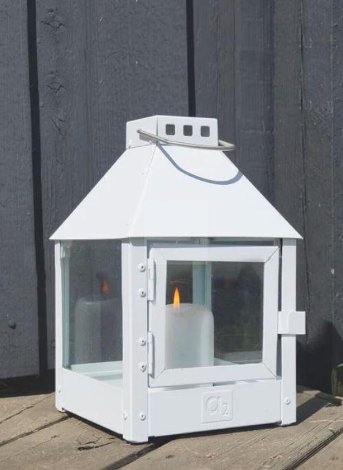 A2 Living Lanterne H. 27.5 cm.  Mini Quadro Hvid